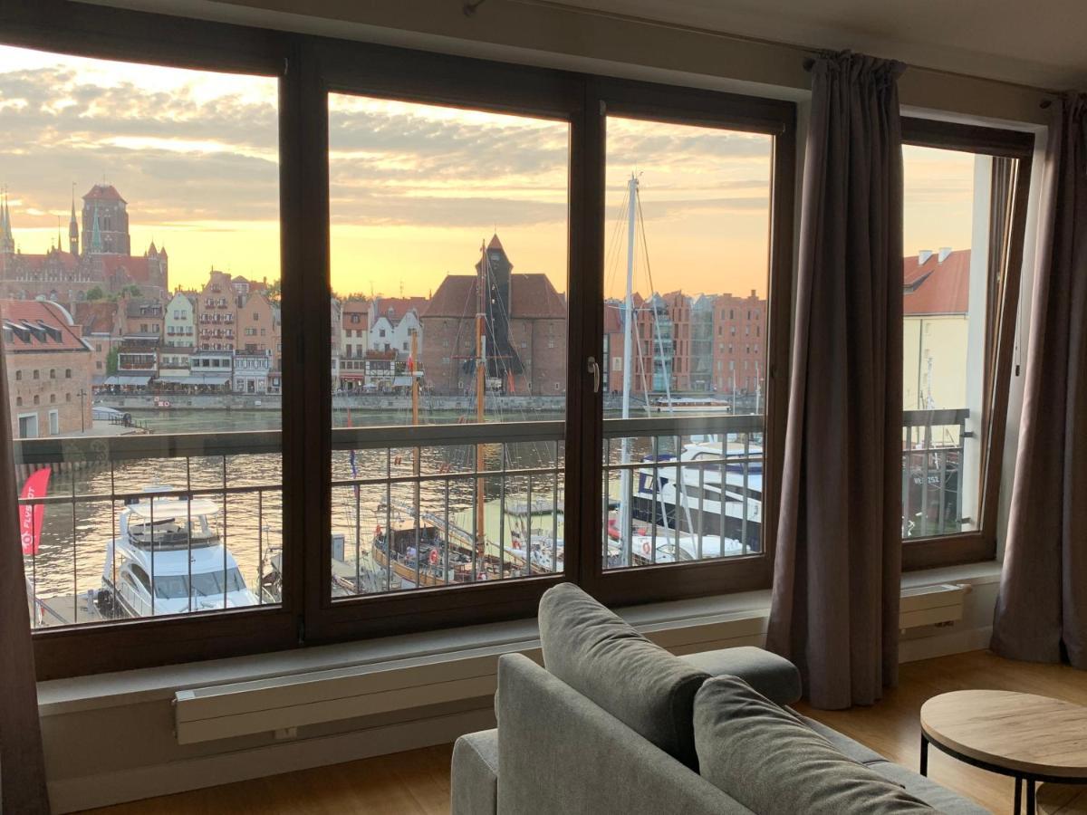 Apartamenty Centrum Nad Motlawa Z Widokiem Na Patio Z Balkonem Gdansk Exterior foto